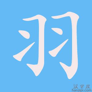 羽字邊的字|羽字旁 (羽部),偏旁部首为羽的字